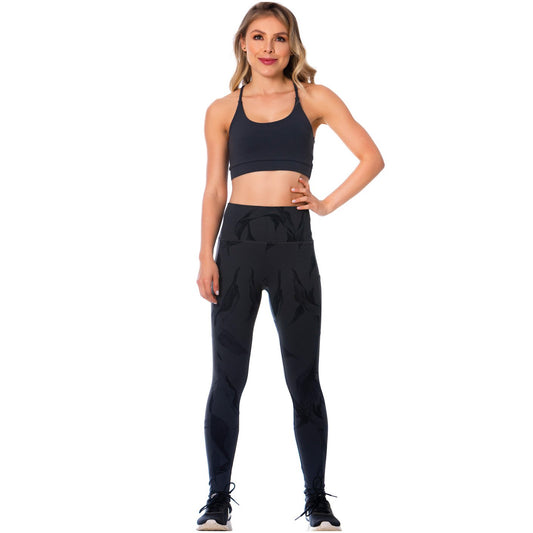 FLEXMEE  946171 | Stylish High Waist Workout Leggings for Women | Tummy Control Waistband Sports Legging - fajacolombian