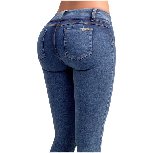 Skinny Butt Lifter Jeans with Removable Pads for Women | Faja Colombian
