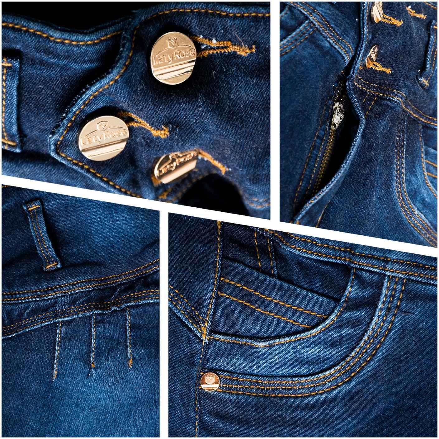 LATY ROSE 2018 | Classic Mid-Rise Tight Denim Butt Lifting Skinny Jeans for Women - fajacolombian