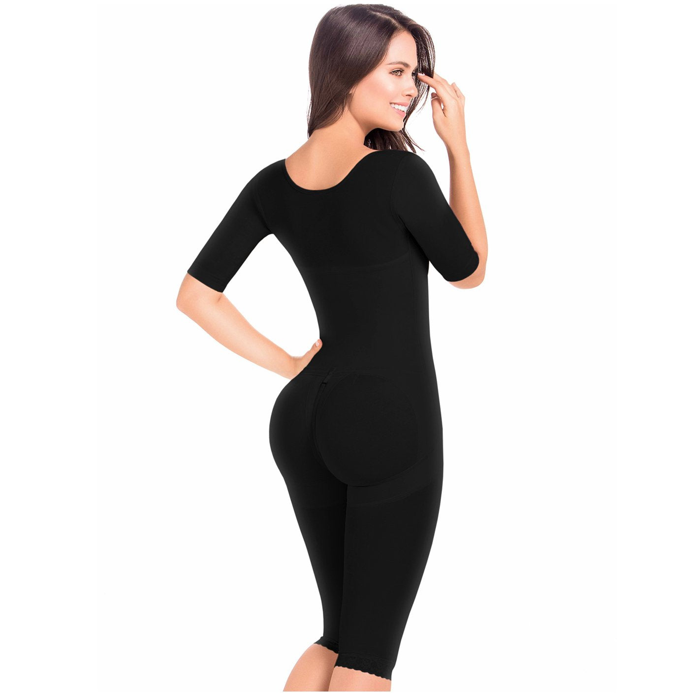 MariaE Fajas | Long Sleeve Postoperative Shapewear With Over Bust Strap | After Pregnancy Compression Garment - fajacolombian