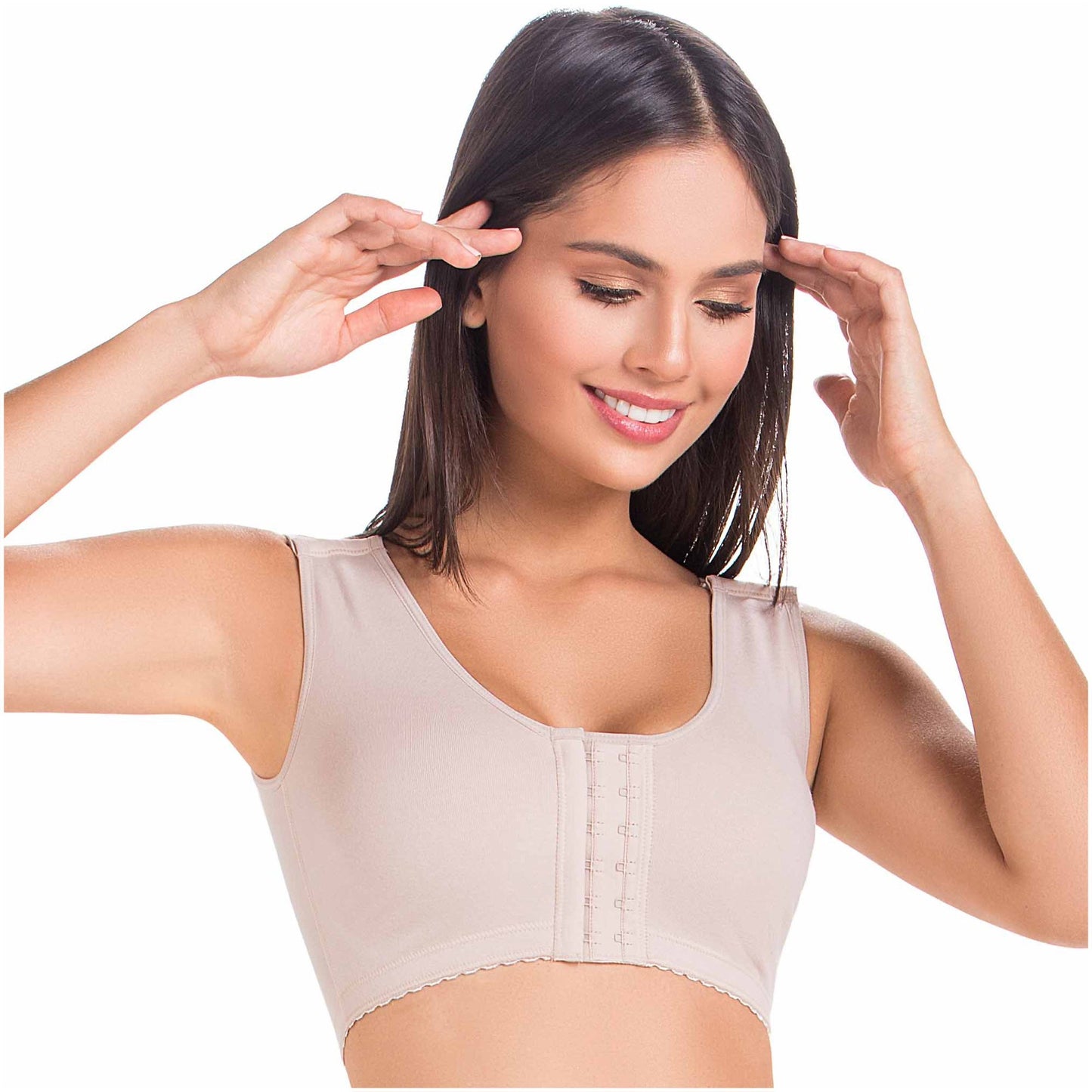 MariaE Fajas 9304 | Perfect Post Surgery Bra for Women | Ideal Soft Bra with Wide Straps - fajacolombian
