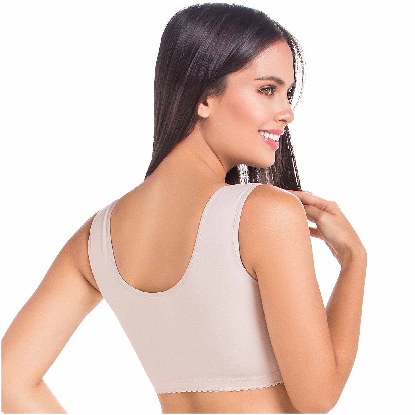 MariaE Fajas 9304 | Perfect Post Surgery Bra for Women | Ideal Soft Bra with Wide Straps - fajacolombian