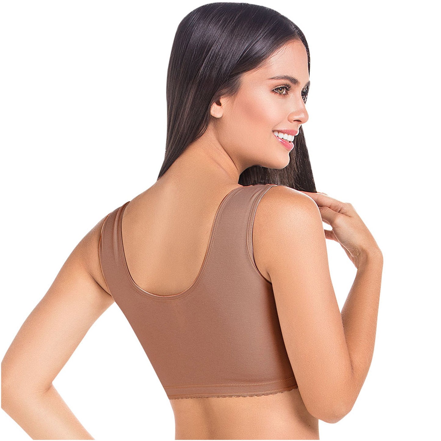 MariaE Fajas 9304 | Perfect Post Surgery Bra for Women | Ideal Soft Bra with Wide Straps - fajacolombian