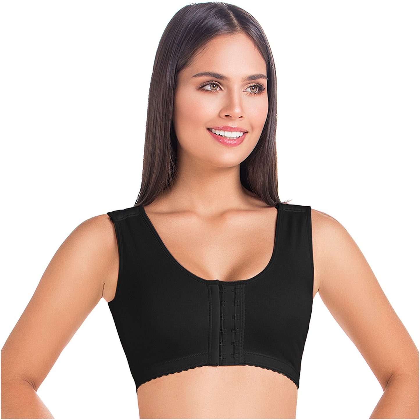 MariaE Fajas 9304 | Perfect Post Surgery Bra for Women | Ideal Soft Bra with Wide Straps - fajacolombian