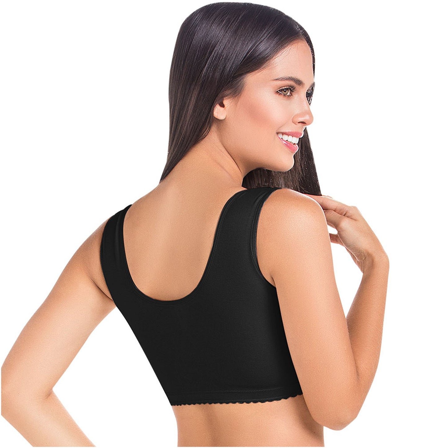 MariaE Fajas 9304 | Perfect Post Surgery Bra for Women | Ideal Soft Bra with Wide Straps - fajacolombian