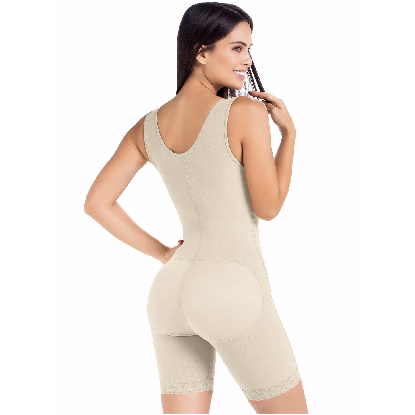 MariaE Fajas FQ100 | Classical Post Surgery Body Shaper for Women | Open Bust & Front Closure - fajacolombian