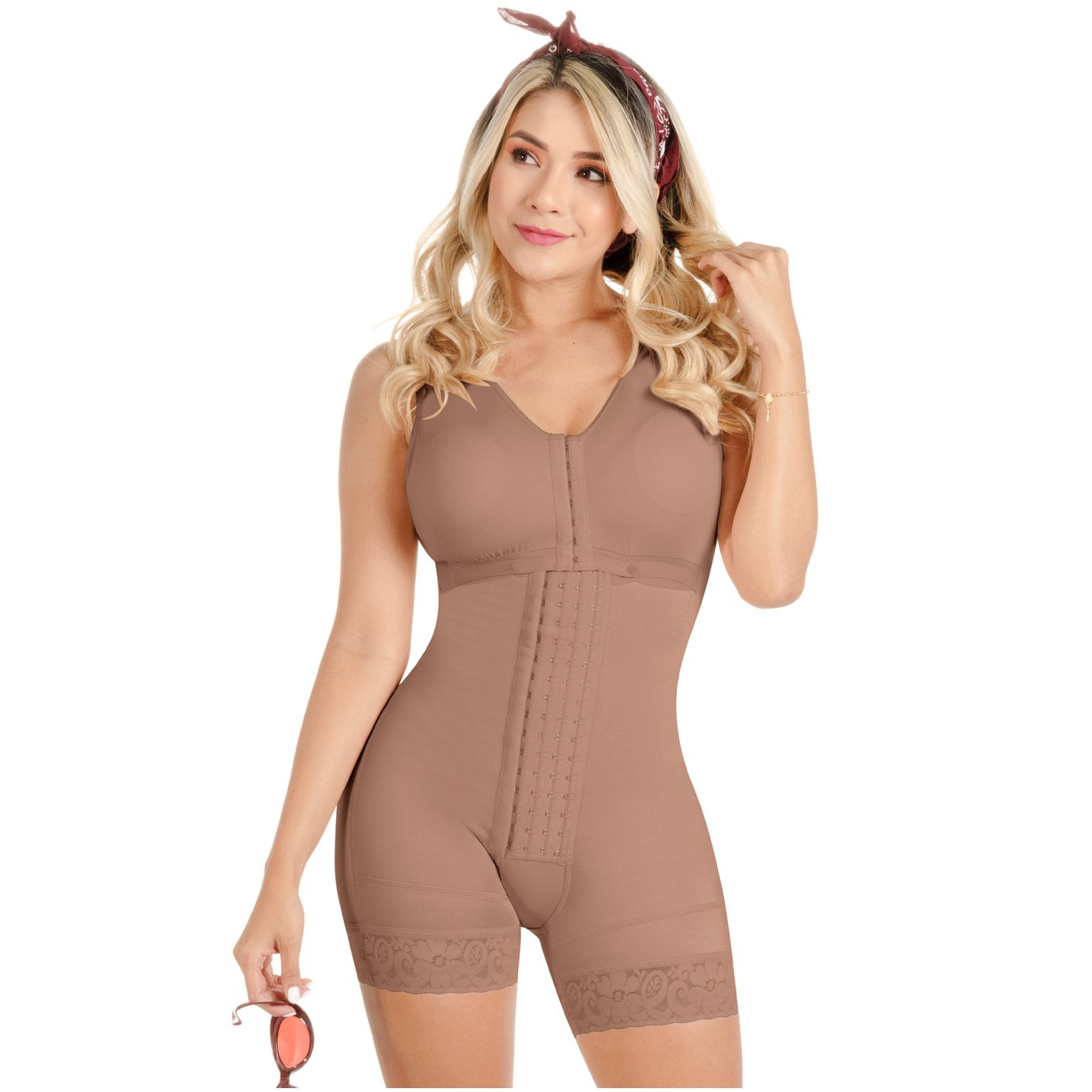 Fajas SONRYSE TR086BF | Wide Strap Shapewear for Women Tummy Control | Adjustable Hooks Body Shaper Butt Lifter Thigh Slimmer - fajacolombian