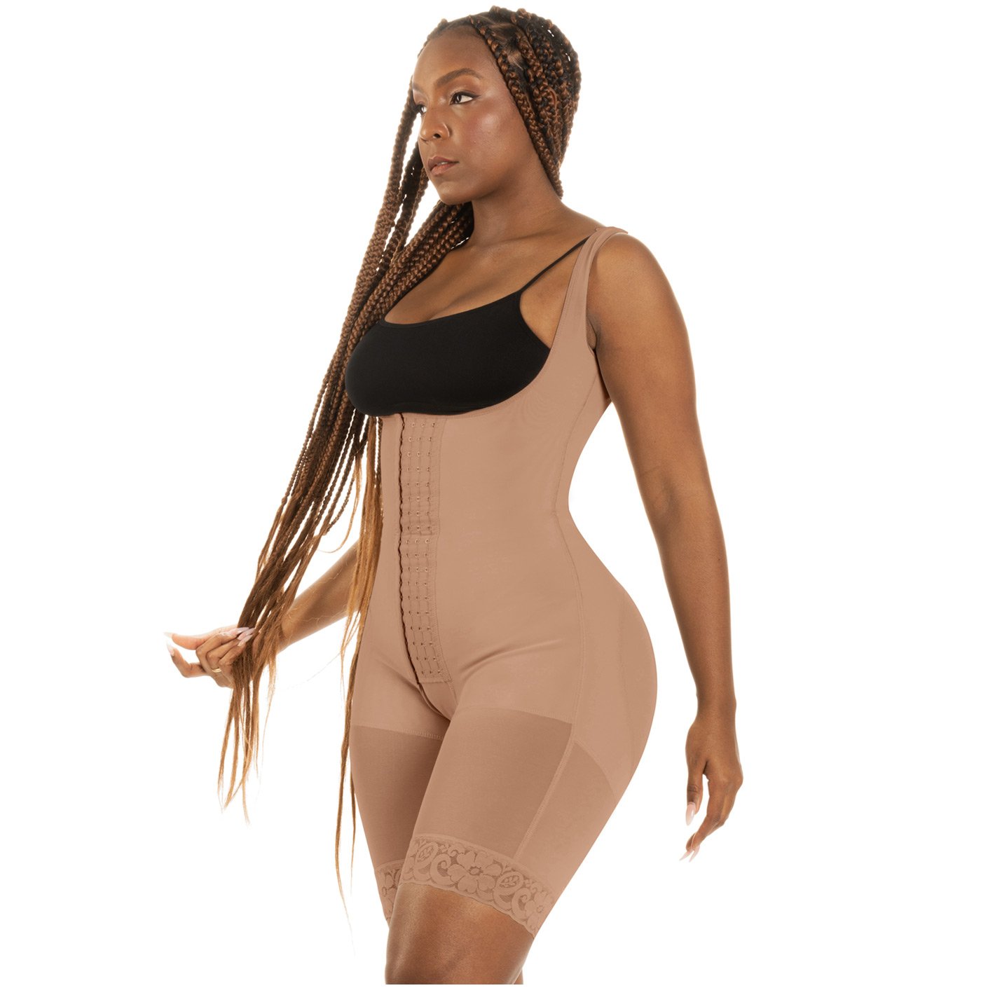 Bling Shapers 098  | Comfortable Tummy Control Bodyshaper | Perfect Butt Lifter Bodysuit | Colombian Shapewear for Postpartum and Post Surgery - fajacolombian