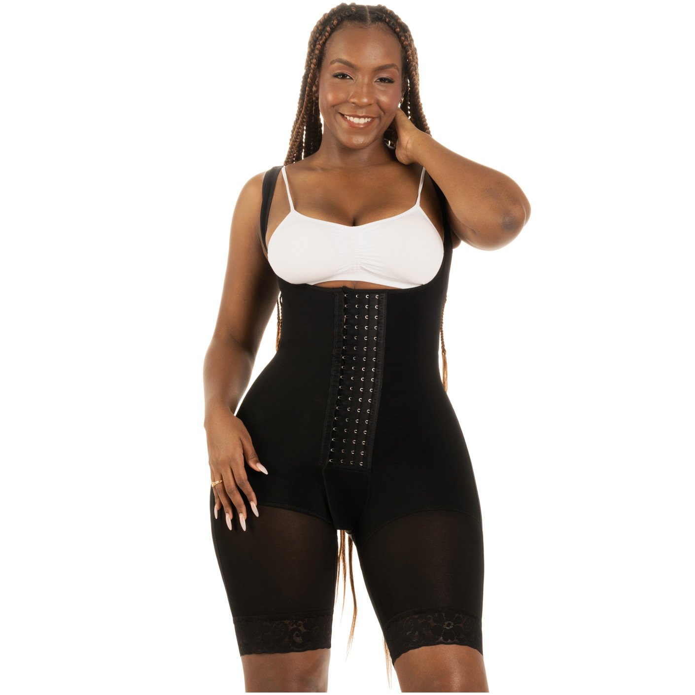 Bling Shapers 098  | Comfortable Tummy Control Bodyshaper | Perfect Butt Lifter Bodysuit | Colombian Shapewear for Postpartum and Post Surgery - fajacolombian