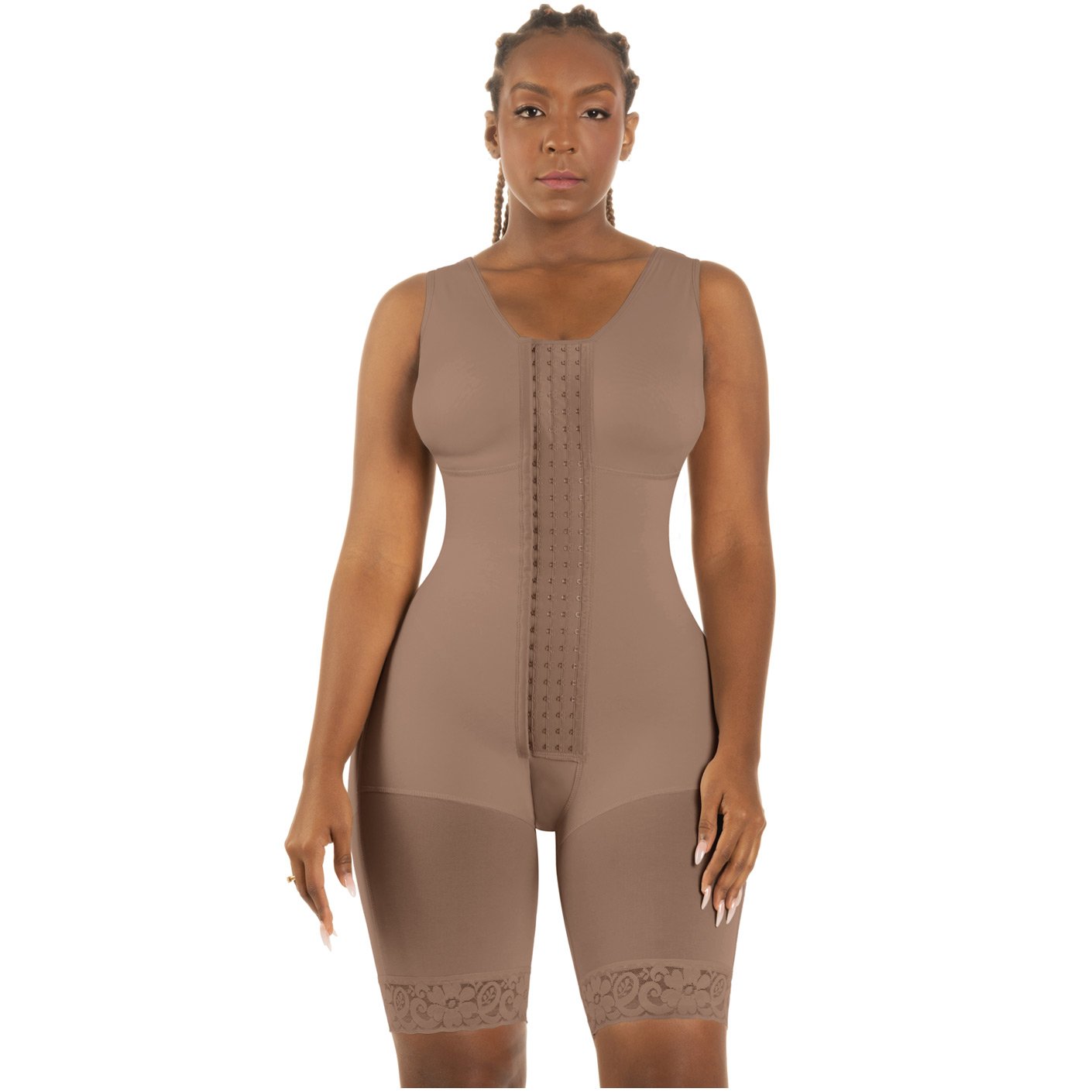 Bling Shapers 553BF | Beauty-Lover Shapewear for Women Tummy Control | Adjustable 3 Row Hooks Body Shaper Butt Lifter Thigh Slimmer - fajacolombian
