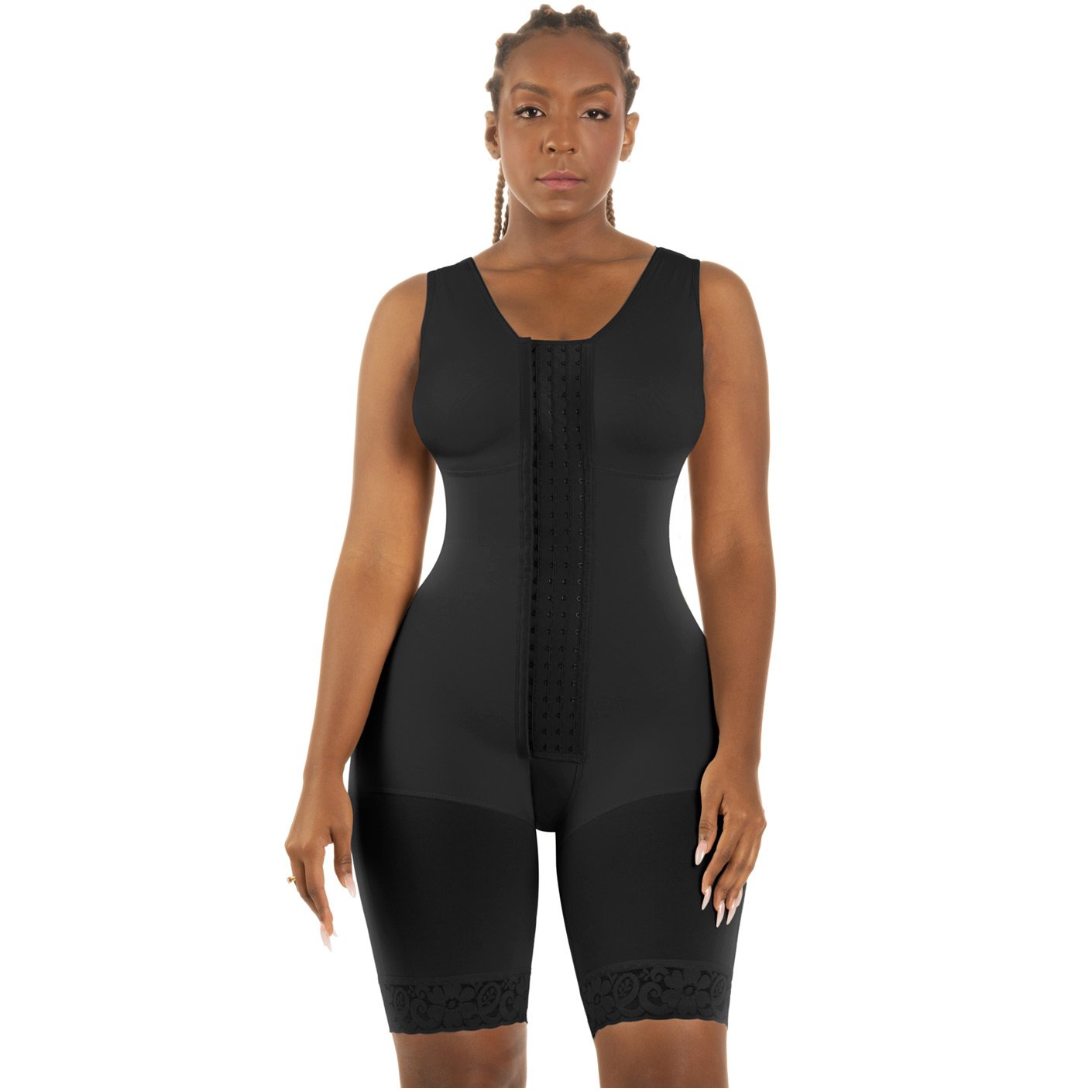 Bling Shapers 553BF | Beauty-Lover Shapewear for Women Tummy Control | Adjustable 3 Row Hooks Body Shaper Butt Lifter Thigh Slimmer - fajacolombian