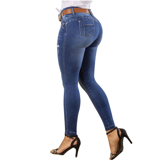 Draxy 1445 | Modern Butt Lifting Skinny Denim Jeans for Women - fajacolombian