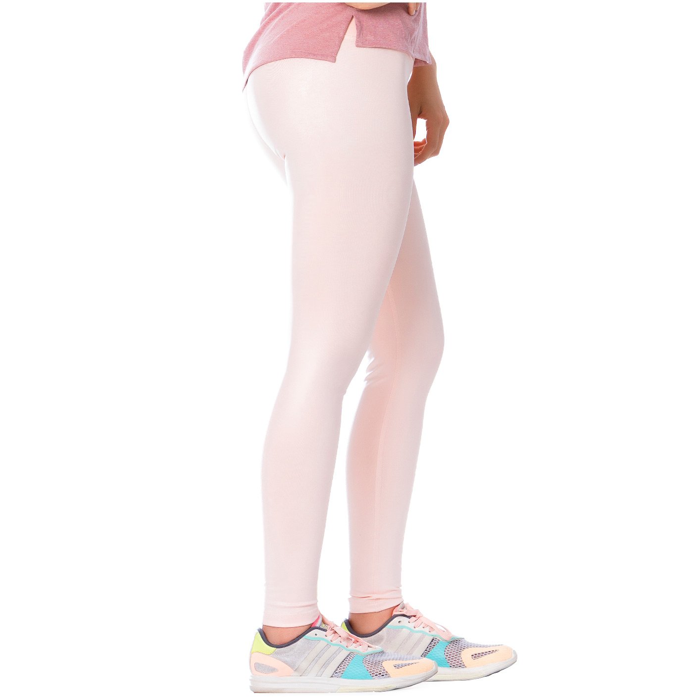 FLEXMEE 946164 | High-Rise Shimmer Sports Leggings for Women | Stylish Workout High Waist Tummy Control Leggings - fajacolombian