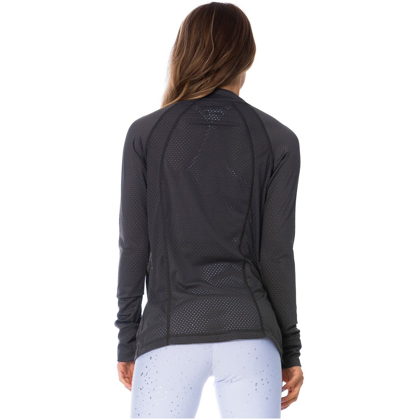 FLEXMEE 980010 | See-Through Gray Sports Jacket for Women - fajacolombian