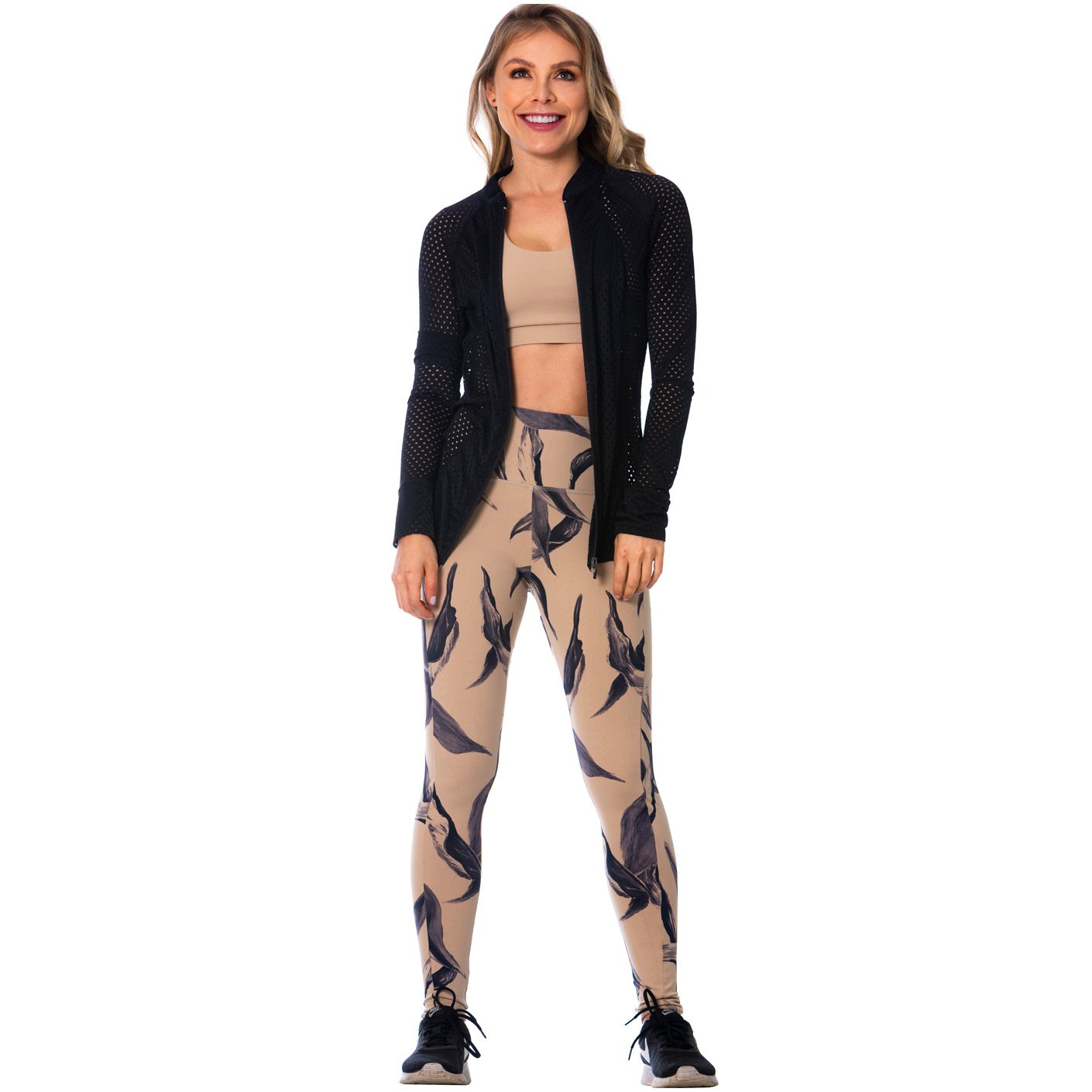 FLEXMEE 980010 | Beautiful Breathable Net Jacket With Thumb Hole | Nylon - fajacolombian