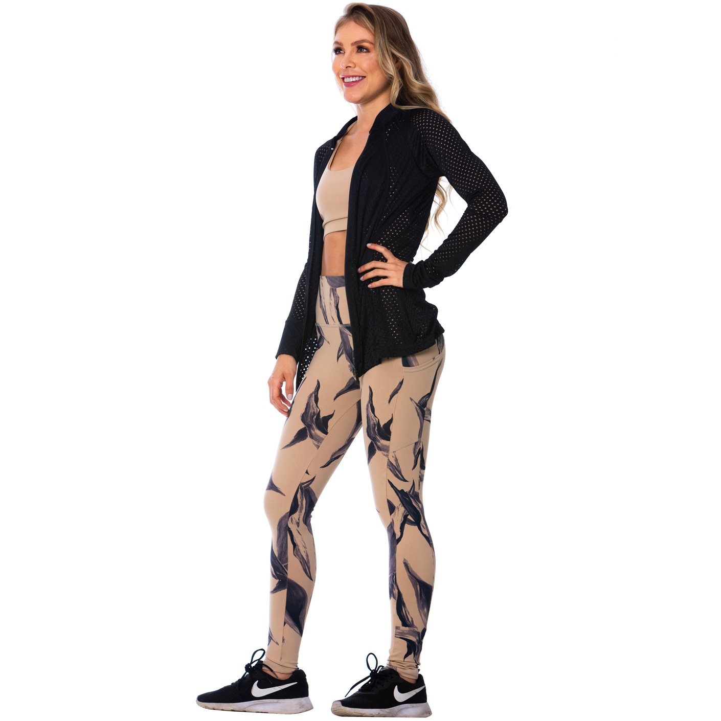 FLEXMEE 980010 | Beautiful Breathable Net Jacket With Thumb Hole | Nylon - fajacolombian