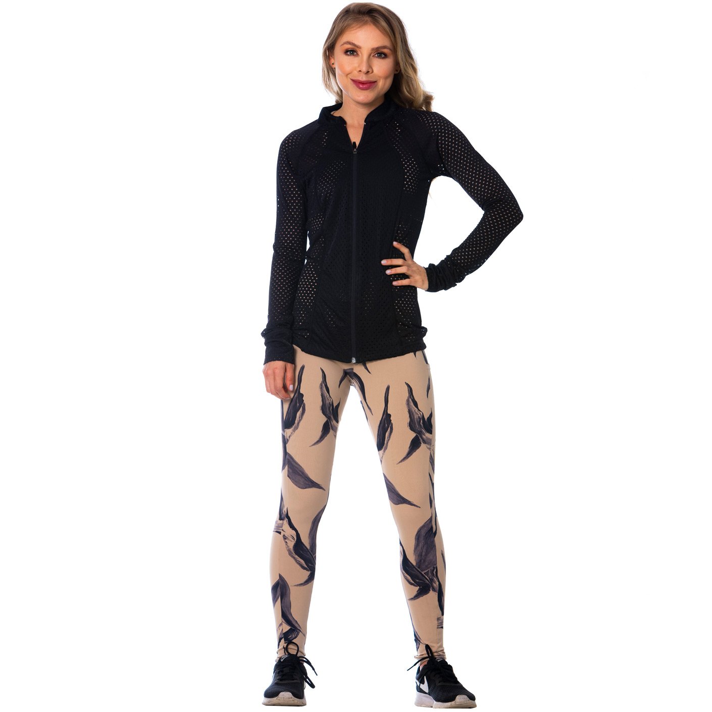 FLEXMEE 980010 | Beautiful Breathable Net Jacket With Thumb Hole | Nylon - fajacolombian
