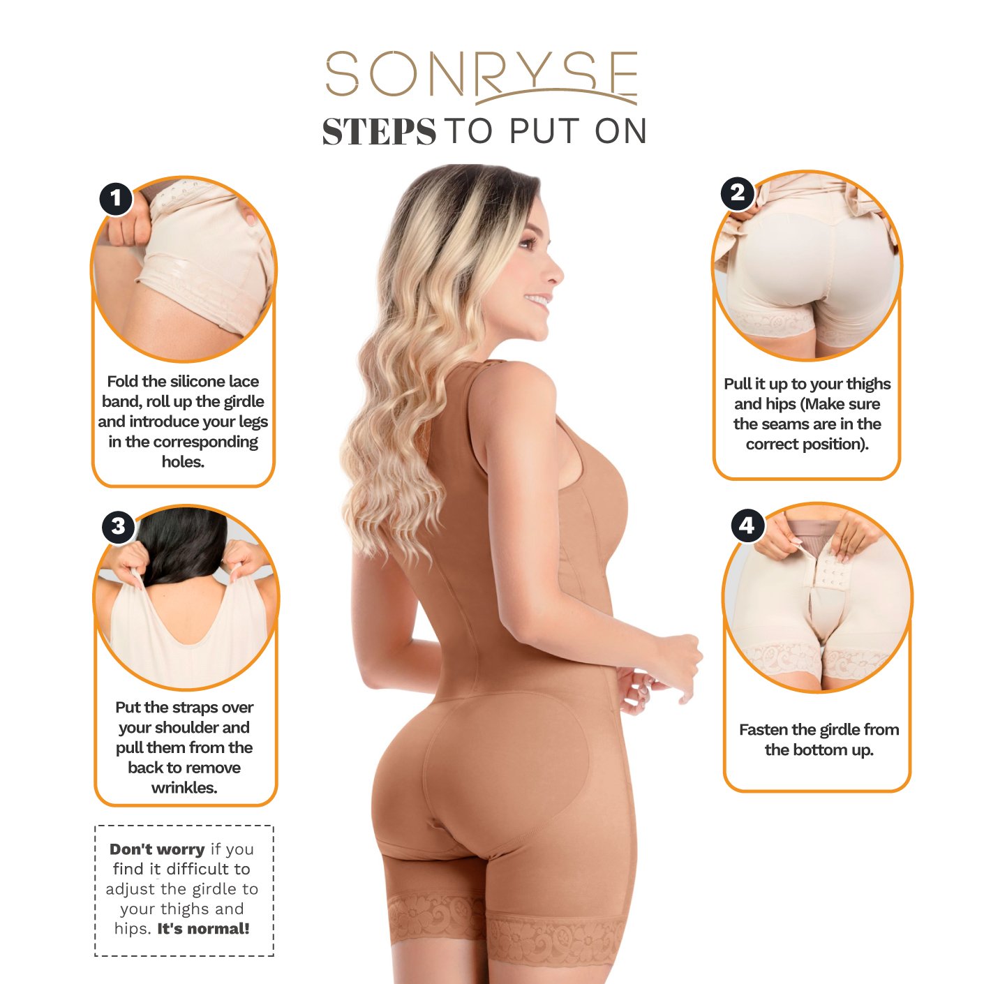 SONRYSE 053ZL | Build-in Bra Shapewear | Postpartum | Post Surgery - fajacolombian
