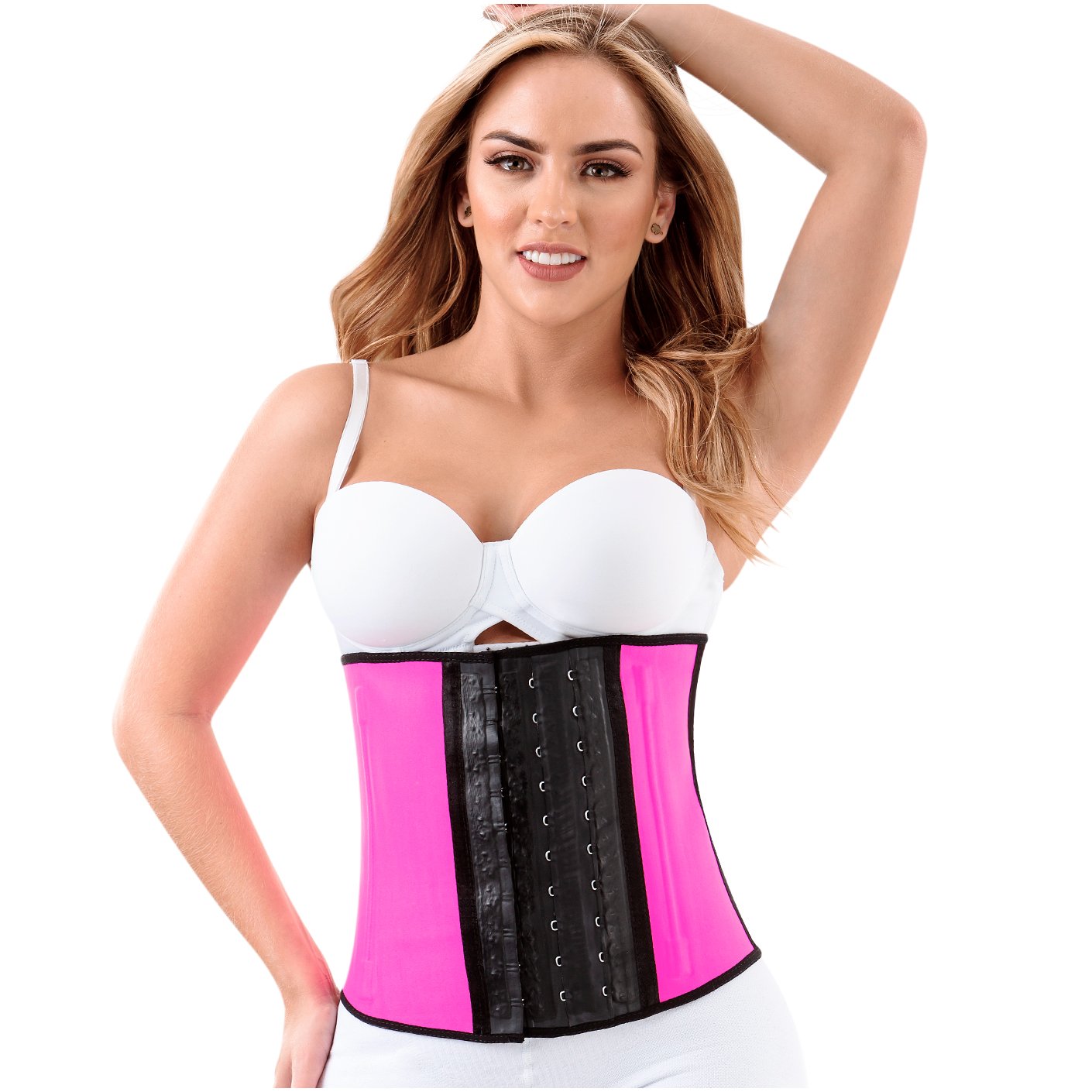 LATY ROSE 1042 | Waist Trainer Tummy Control Cincher | Workout Girdles for Women } Latex Waist Trainer Tummy Trimmer For Women - fajacolombian
