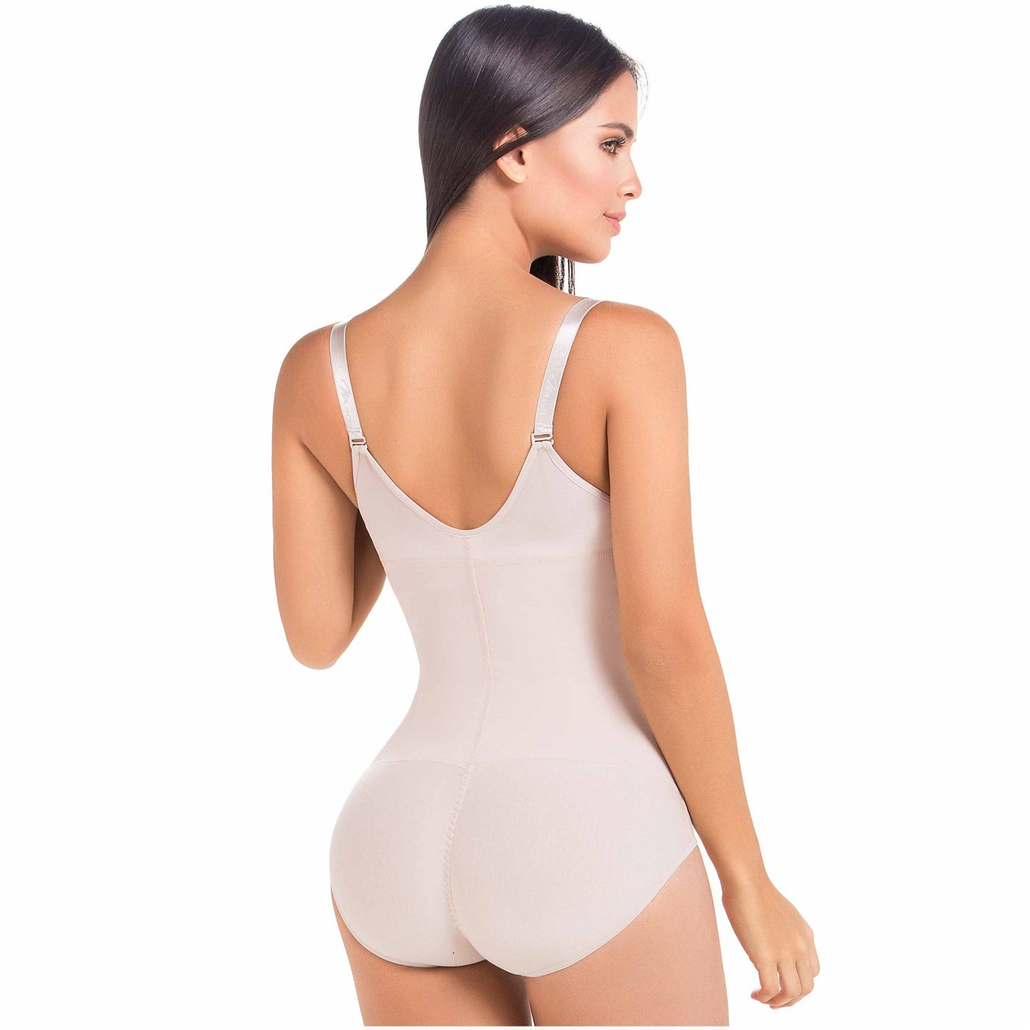 MariaE Fajas 9415 | Slimming Bodysuit Shapewear | Women Thong Sleeveless Shaping Lace Bodysuit | Daily Use - fajacolombian