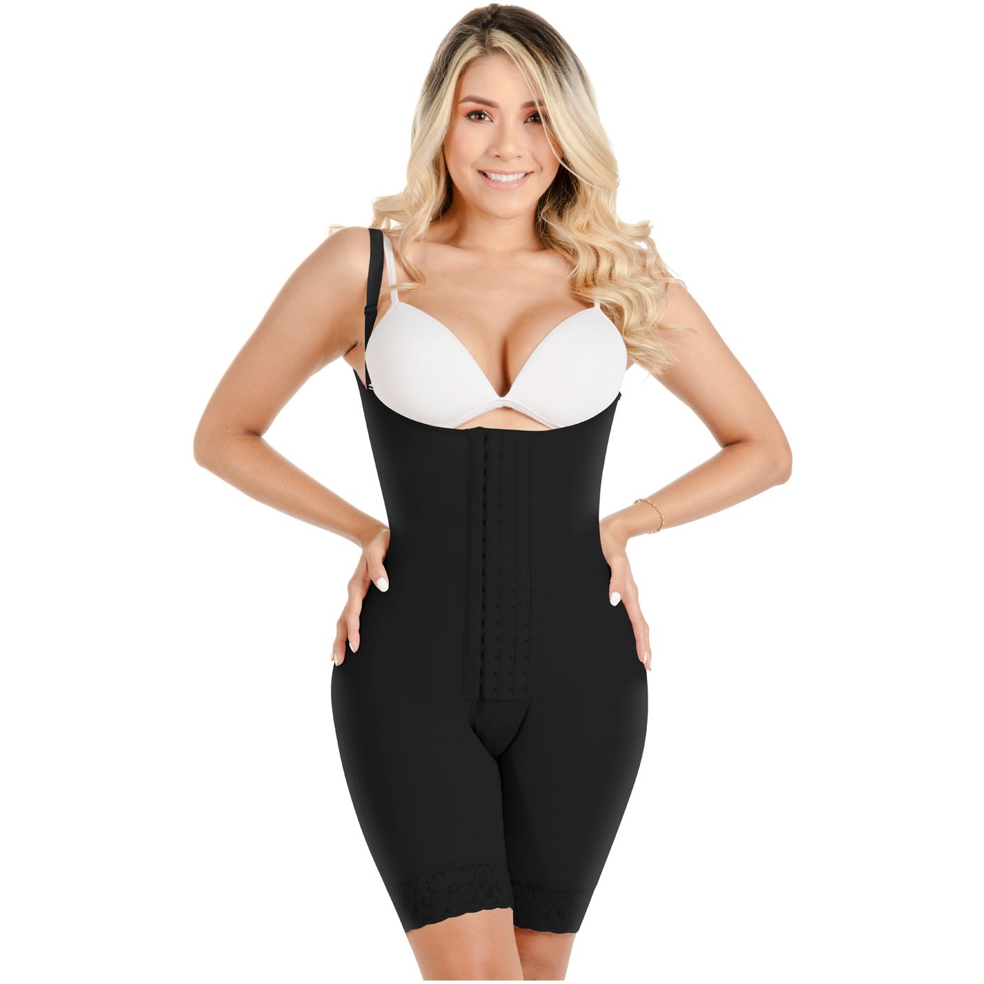 Sonryse 047 | Soft Post-surgery Body Shaper for Women | Classic Strapless Short Length Body Shaper for Women - fajacolombian