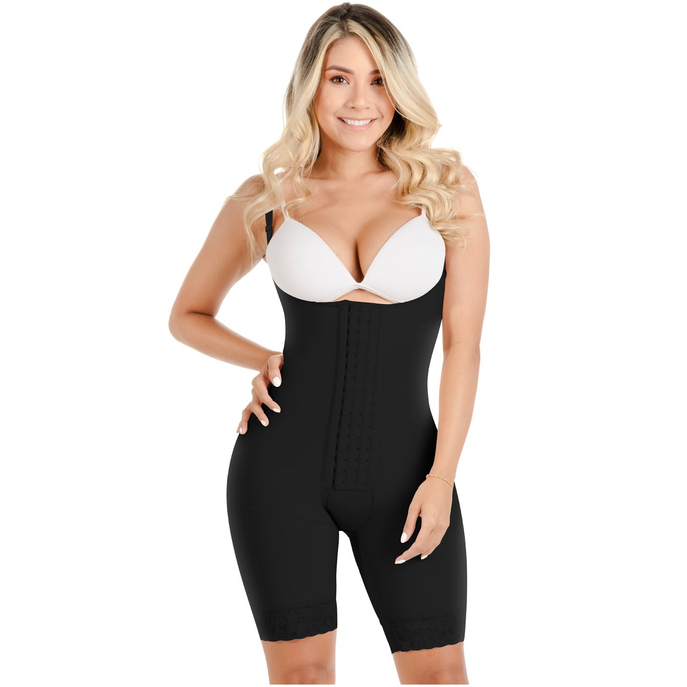 Sonryse 047 | Soft Post-surgery Body Shaper for Women | Classic Strapless Short Length Body Shaper for Women - fajacolombian