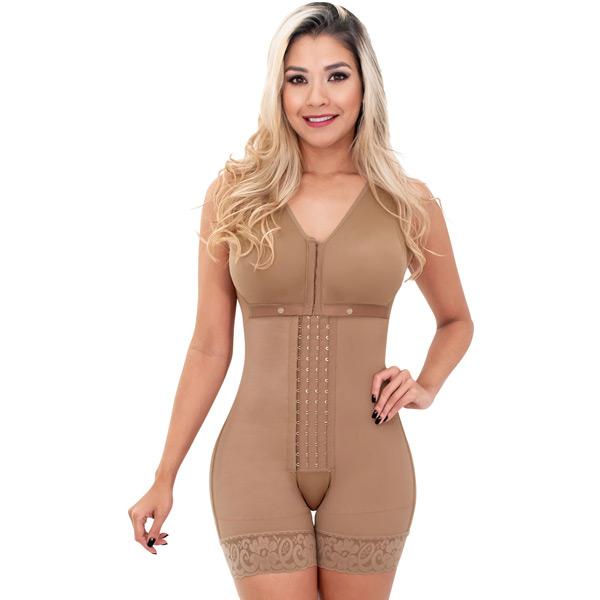 SONRYSE 086BF | Wide Straps Postpartum Tummy Control Body Shaper | Post-Surgery Bodyshaper Bodysuit for Women - fajacolombian